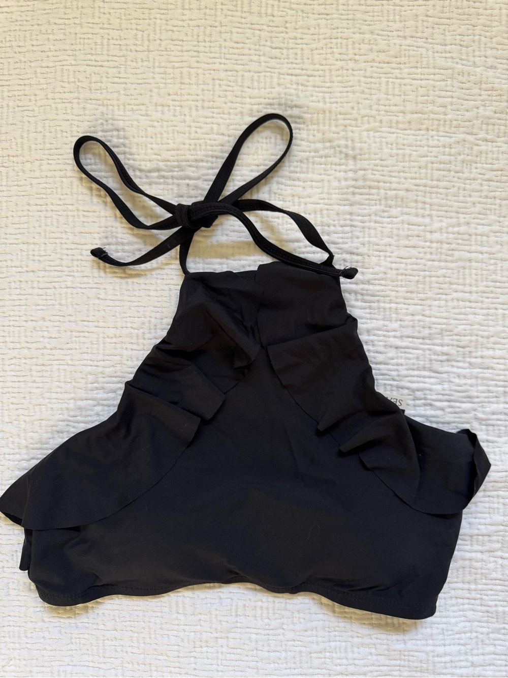 Ruffle Halter Swim Top